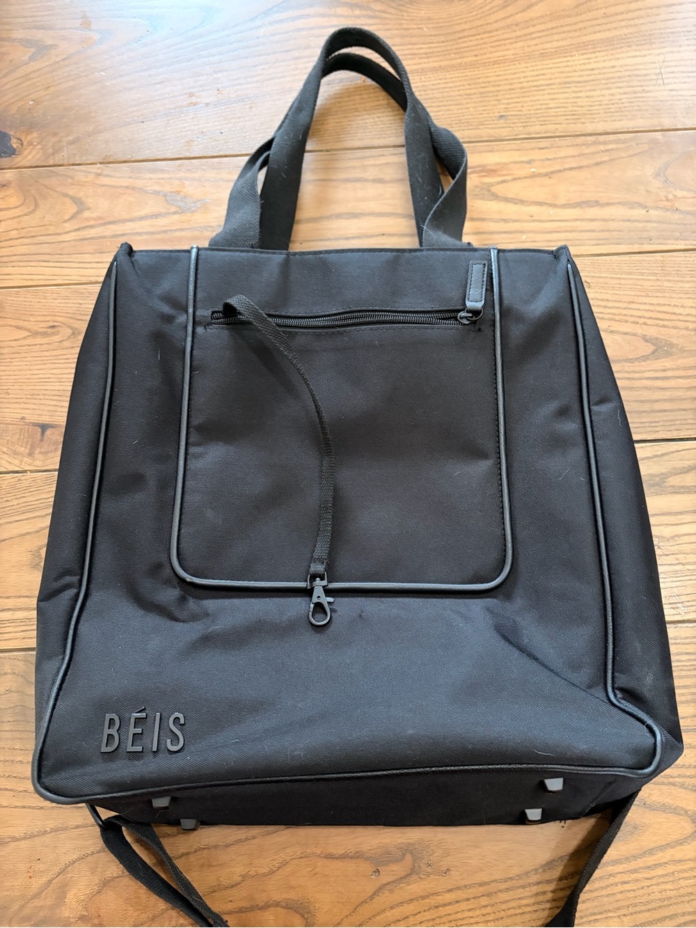 BEIS Black Travel Tote Messenger Bag - Picture 2 of 5